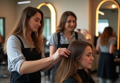 Stylistes travaillant dans une ambiance conviviale